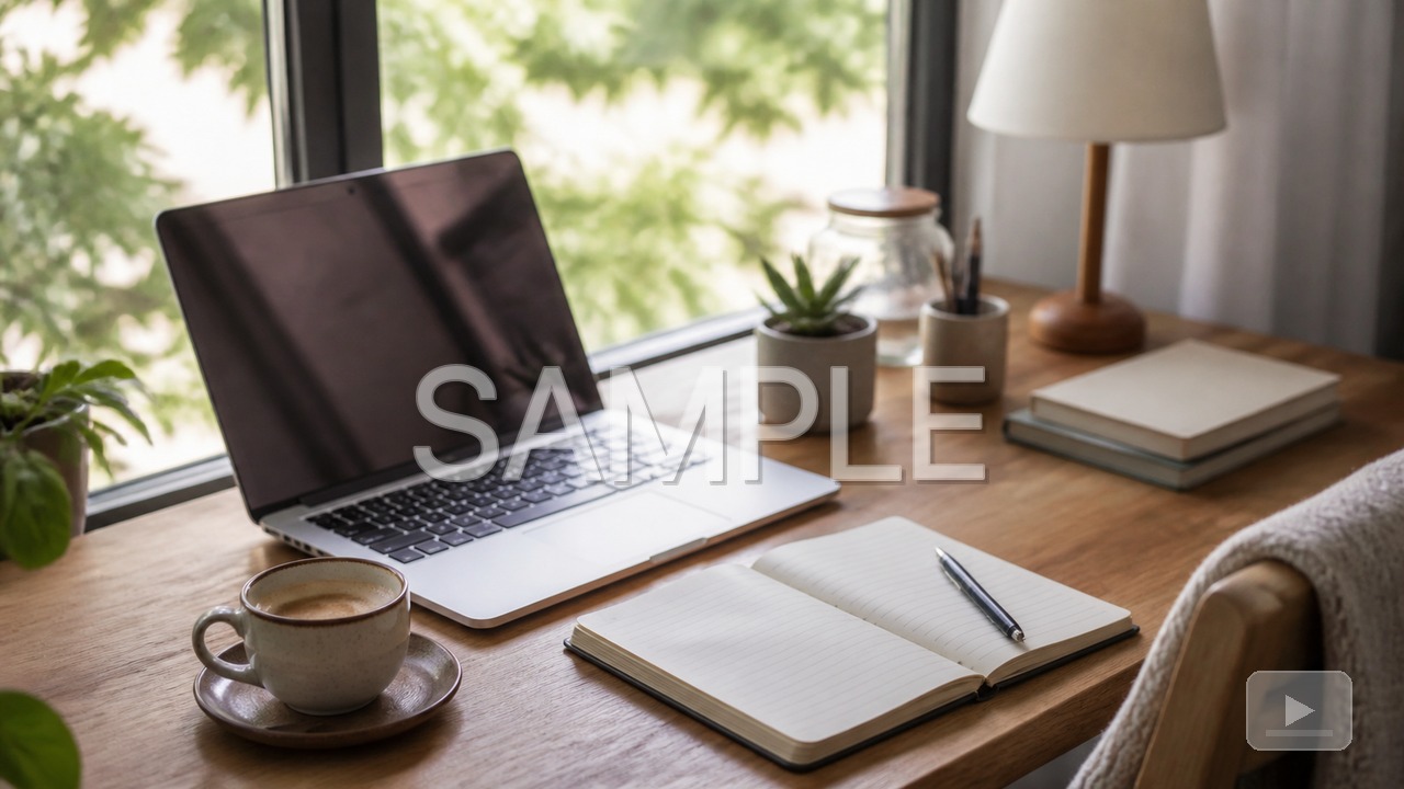 Casual editing clip with a watermark